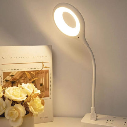 Voice Control USB Light for Laptop, Sound Activated 24 LED Night Lights for Bedroom, Lightweight Small LED Reading Light Lamp with Flexible Goose Neck for Power Bank Computer