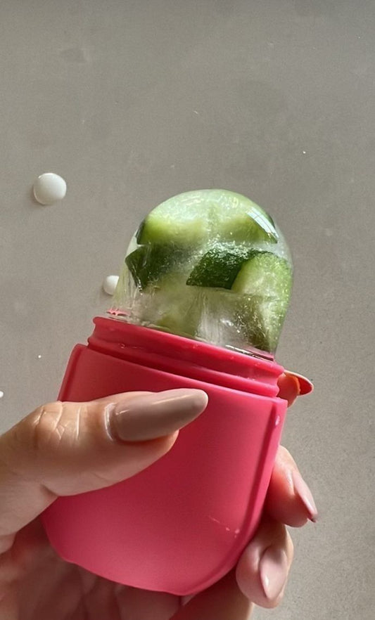 Ice Roller For Face (pack of 3), Neck and Body | For Puffy Eyes and Facial Skin Care, Ice Facial Cube (Random Color)