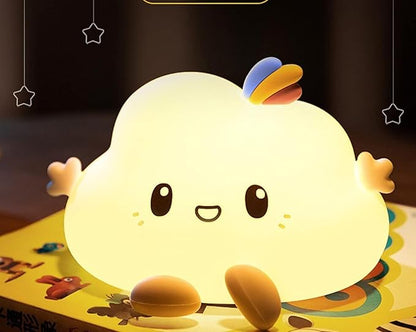 Night Lamp for Bedroom and Kids - Cute Silicone Cloud Light, Rechargeable LED, Multicolor - Birthday and Valentine Gift