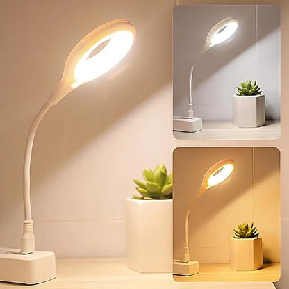 Voice Control USB Light for Laptop, Sound Activated 24 LED Night Lights for Bedroom, Lightweight Small LED Reading Light Lamp with Flexible Goose Neck for Power Bank Computer