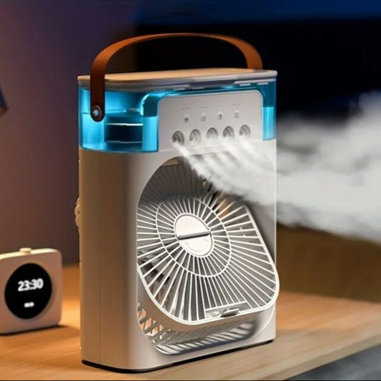 Portable Air Conditioners - Small AC Quiet Personal Air Cooler,USB Powered Mini Desktop Cooling Misting Fan, 1 | 2 | 3 Timer 3 Smart Speeds,360°Adjustment Office, Room,Carved Design