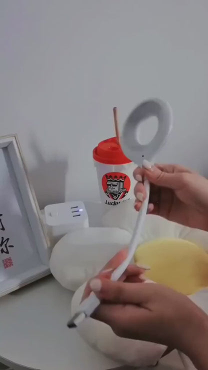 Voice Control USB Light for Laptop, Sound Activated 24 LED Night Lights for Bedroom, Lightweight Small LED Reading Light Lamp with Flexible Goose Neck for Power Bank Computer