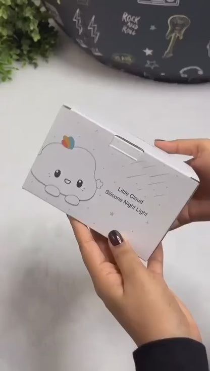 Night Lamp for Bedroom and Kids - Cute Silicone Cloud Light, Rechargeable LED, Multicolor - Birthday and Valentine Gift